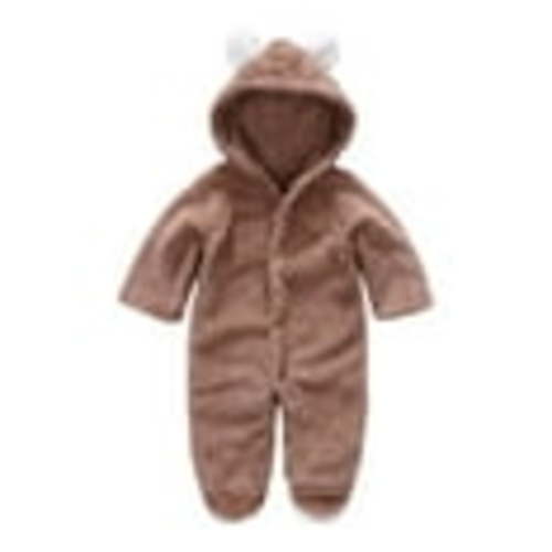Odeerbi Baby Girls Boys Clothes Baby Rompers Newborn Fleece Footie Snowsuit Winter Bunting Onesie Cartoon Warm Hooded Romper Jumpsuit Outfits