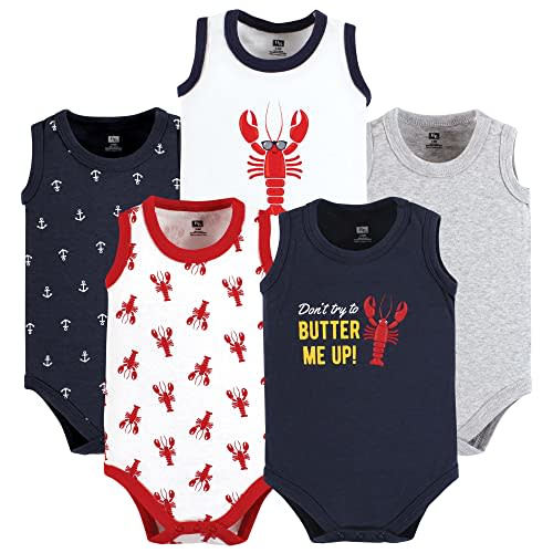 Hudson Baby Unisex Baby Cotton Sleeveless Bodysuits