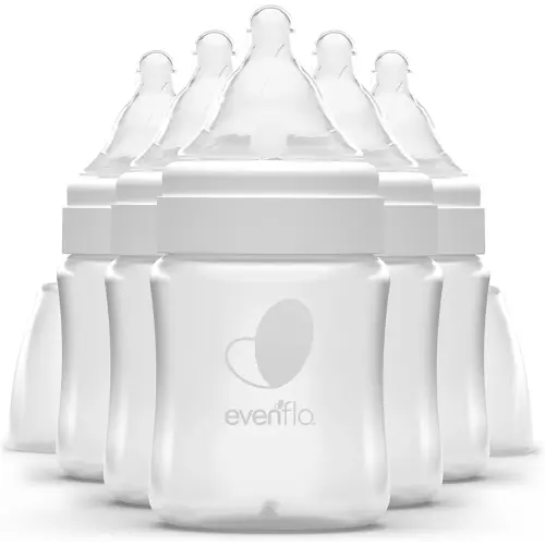 Evenflo Feeding Premium Proflo Venting Balance Plus Wide Neck Baby, Newborn and Infant Bottles - Developed by Pediatric Feeding Specialists - 5 Ounce (Pack of 6)