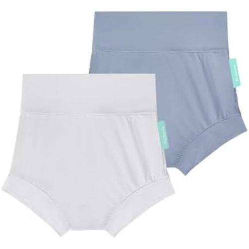 SuperSoft Baby Bummies Short, 2-Pack Premium Bamboo Viscose Diaper Cover Shorts, High Waist Bloomer Short Pants
