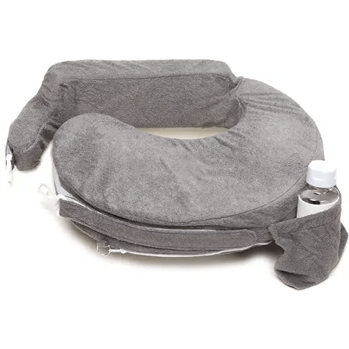 My Brest Friend Deluxe Nursing Pillow Slipcover Sleeve | Great for Breastfeeding Moms | Pillow Not Included, Dark Grey