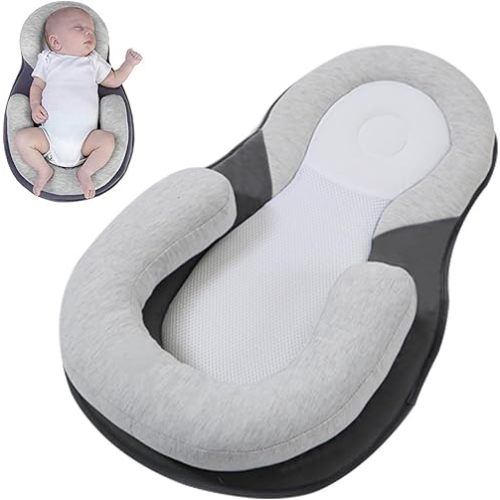 Baby Reflux Pillow for Infant Support Cushion,Soft Cotton Cover, Bedroom, Stroller, Detachable Washable Breathable Bedding Set with Hidden Zipper Milk Anti-spit Pillow for Sleeping/Feeding