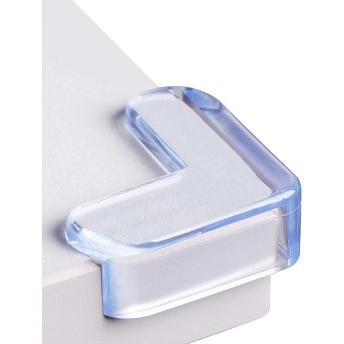 24 Pack Corner Protector for Baby: Baby Proofing Safety Corner Clear Furniture Tablet Corner Protection| Protectors Guards, Baby Proof Bumper & Cushion to Cover Sharp Furniture & Table Edges(L Shape)