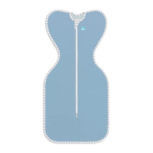 Love to Dream Swaddle UP, Baby Sleep Sack, Self-Soothing Swaddles for Newborns, Improves Sleep, Snug Fit Helps Calm Startle Reflex, New Born Essentials for Baby, 1.0 TOG, 5-8.5 lbs, Blue