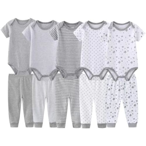Unisex Baby Boy Girl Pants Sets 10 pack Cotton Casual New born Clothes Comfort Infant Outfit
