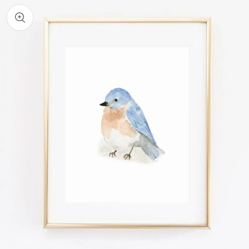 bluebird art print – emily lex studio
