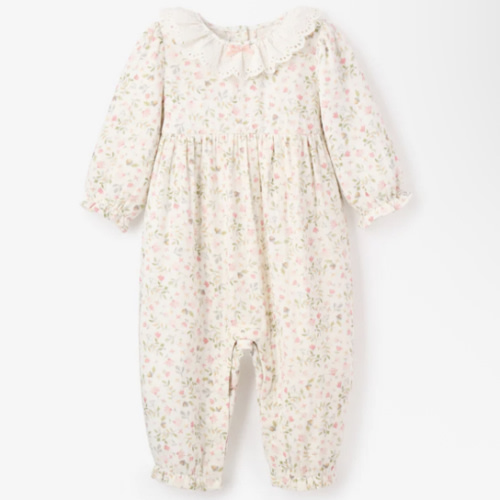 Folklore Floral Organic Muslin Jumpsuit – Elegant Baby