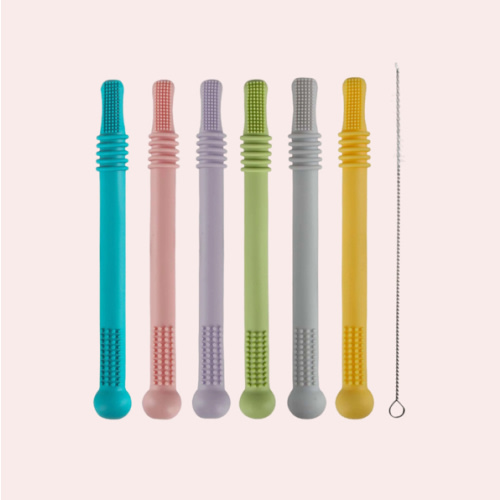 Hollow Teether Tube Chew Straw Sensory Toy – sunlovekids
