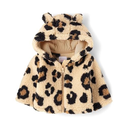 The Children's Place Baby Girl's and Toddler Cozy Sherpa Hooded Full Zip Jacket