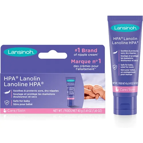 Lansinoh HPA Lanolin Nipple Cream, Safe for Baby and Mom, Breastfeeding Essentials, 40 Grams
