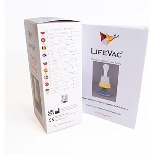 LifeVac Home Kit - Portable Suction Rescue Device, First Aid Kit for Kids and Adults, Portable Airway Suction Device for Children and Adults
