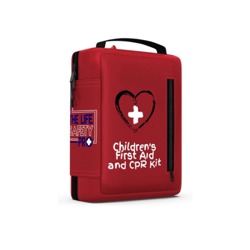 Portable First Aid Kit for Kids with CPR Shield - Ideal for Home, Car, School, Camping, and as a Travel First aid kit. Latex-Free Bandages – Children First Aid Guide by The Life Safety Pro