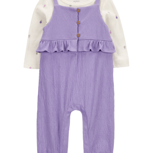 Purple Baby 2-Piece Long-Sleeve Tee & Coverall Set | Carter’s Oshkosh Canada