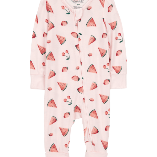 Pink Baby Watermelon 2-Way Zip PurelySoft Footless Sleeper | Carter’s Oshkosh Canada