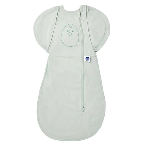 Nested Bean Air 6-in-1 Adaptable Baby Sleep Sack - Unweighted - Comfort & Safety for Natural Sleep, Preferred Arm Position Reduces Startle Reflex, Better for Baby, SM (13-18.5 lbs.) Sage