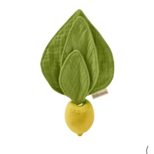 Oli & Carol Lemon Mini Doudou Teether