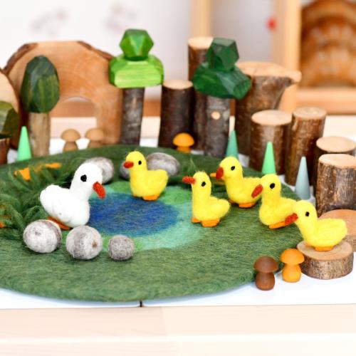 Duck Pond with 6 Ducks Play Mat Playscape – Tara Treasures
