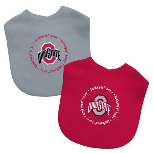 BabyFanatic Officially Licensed Unisex Baby Bibs 2 Pack - NCAA Ohio State Buckeyes