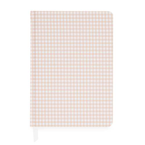 Pink Gingham Tailored Journal