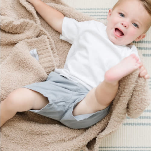 Birch color BAMBONI® RECEIVING BLANKETS | Saranoni