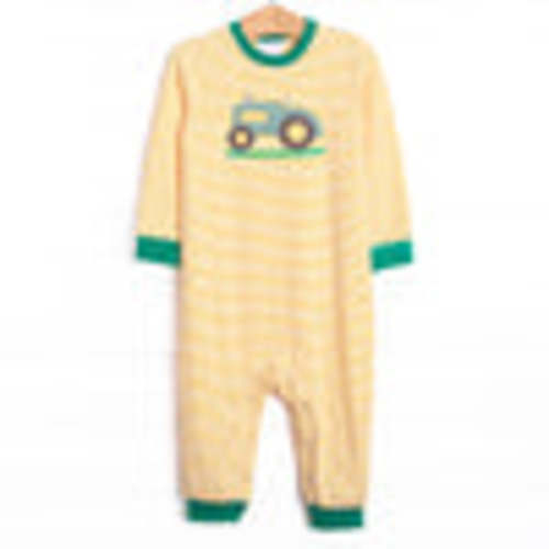 Clean Cut Applique Romper, Yellow – Stitchy Fish