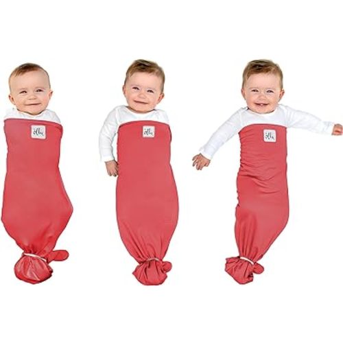 The Ollie Swaddle - Helps to Reduce The Moro (Startle) Reflex - Made from a Custom Designed Moisture-Wicking Material (Sunset)