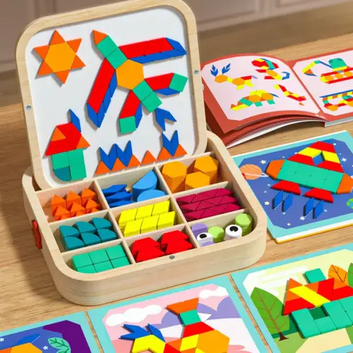 Mother's Day Creative Magnetic Puzzle, Wooden Jigsaw Puzzle Toys, - TikTok Shop