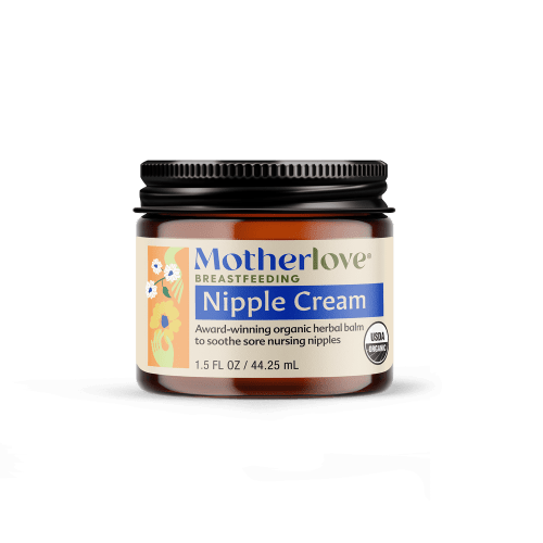 Motherlove Organic Lanolin-Free Nipple Cream, Breastfeeding Essential, 1.5 oz Jar