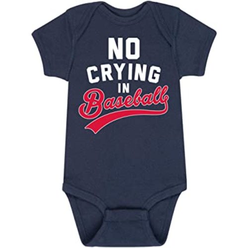 Instant Message - No Crying In Baseball - Infant Baby One Piece