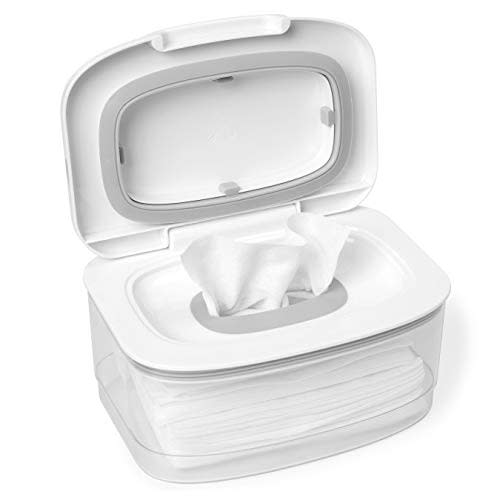 Skip Hop Wipes Dispenser, Nursery Style, Clear/White
