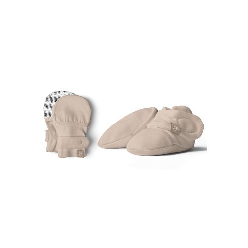 goumikids Stay-On Mitts and Boots Bundle Sandstone, 0-3 Months
