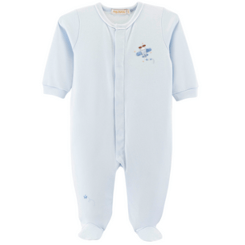 Baby Club Chic - Sky Adventure Footie w/ Piping Trim - Newborn - Sweet E's Children's Boutique