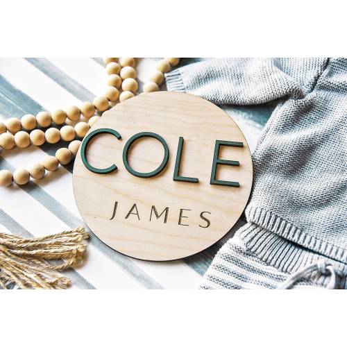 Birth Announcement Sign for Hospital, Wooden Baby Announcement Sign, Newborn Name Sign for Hospital, Baby Name Sign,