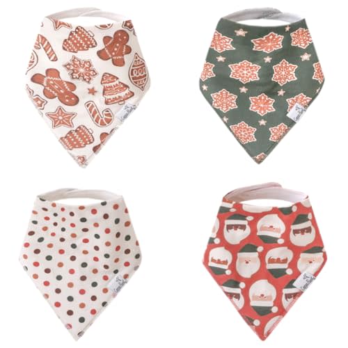 Copper Pearl, Baby Bandana Drool Bibs for Drooling and Teething 4 Pack Gift Set-graphic
