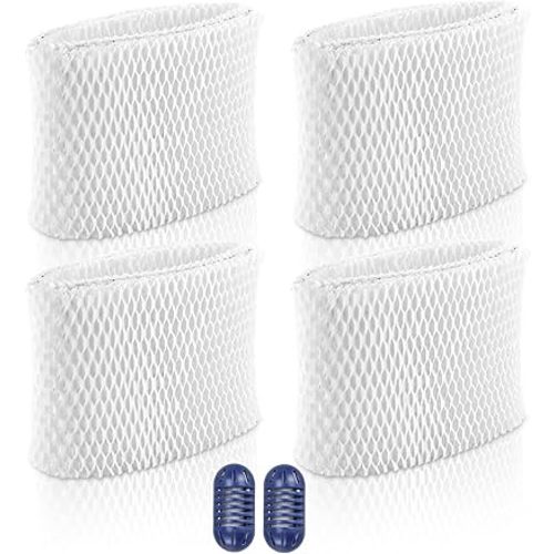 TOMOON WF2 Humidifier Filter Replacement for Vic.ks V3500 V3100 V3900 V3700 VEV320 Ka z 3020 & Re-Lion WA-8D Cool Mist Humidifiers,Pack of 4