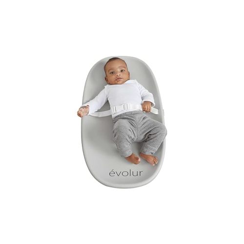 Evolur Eva Baby Changing Pad in Light Gray, Soft, Lightweight and Portable Changing Pad, Fits All Changing Table, Waterproof Firm Padding