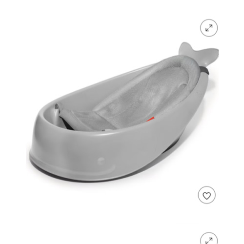 Skip Hop Moby Smart Sling 3-stage Baby Bath Tub - Gray