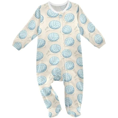 Dussdil Baby One-Piece Footies Newborn Rompers Pajamas Cotton Footed Pjs for Sleep Play Boys Girls