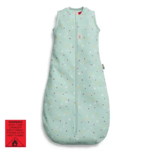 Ergopouch Sleepbag Mint Stars 0.2 Tog Size 3-12 Months | Baby Bunting AU