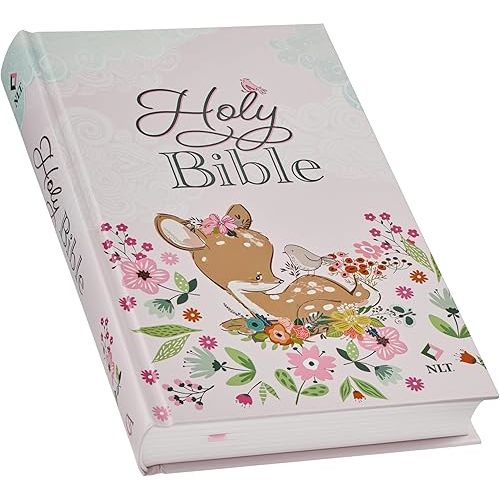 NLT Keepsake Holy Bible for Baby Girls Baptism Easter, New Living Translation, Blush Pink (NLT Baby Keepsake Editions) Hardcover – January 1, 2024