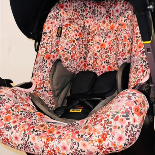 UKJE Car Seat Cover Replacement Compatible With Doona Car Seat Rose Blossom