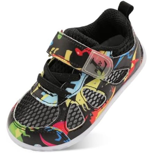 L-RUN Toddler Sneakers - 6-7 Toddler - Black Dinosaur
