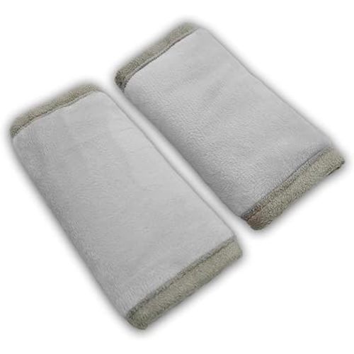 Car Seat Strap Covers for baby kids, Seat belt covers strap pads cushion for boy girl, protect neck and shoulder rubbing, anti-slip design, universal for Stroller/Carrier/Pushchair grey