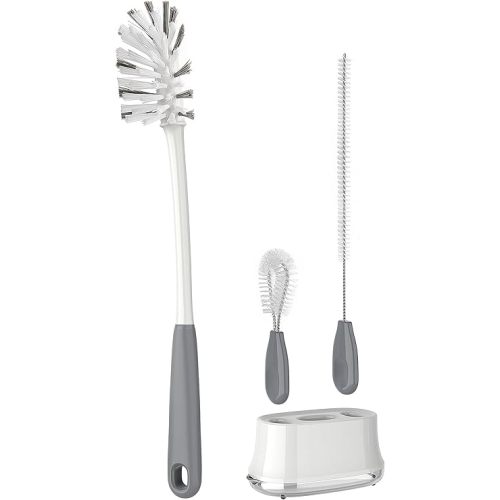 MR.SIGA Water Bottle Brush Cleaning Set with Storage Holder, Cleaning Brushes for Tumbler, Straw, Baby Bottles, Drinking Glasses