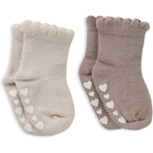 Barefoot Dreams CozyChic Ultra Lite Infant Ruffled Sock Set-2