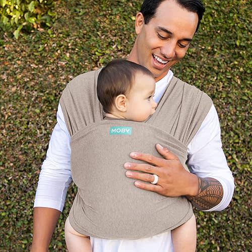 Moby baby wrap carrier - taupe