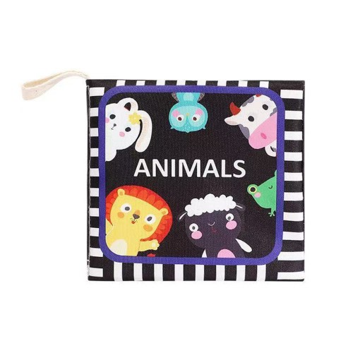 Cloth Books, High Contrast Soft Books,Tear Resistants and Chewable Cloth Books, Suitable for Babies and Toddlers from 3 Months