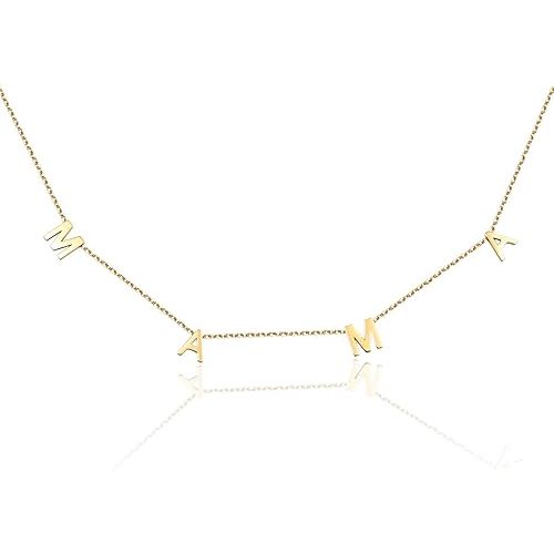 Mama Necklace for Women, 14K Gold Plated Dainty Mom Necklace Non Tarnish Jewelry for Mama, Mother Gifts for New Mom, First Time Mommy Gifts, Expecting Mom Gift for Pregnance Friend, Presents for Mom to be Gifts