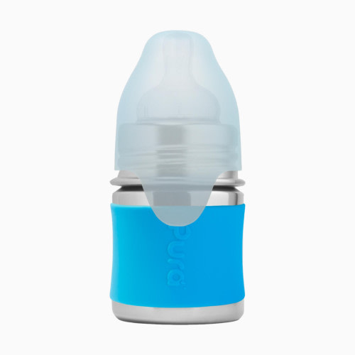 Pura Stainless Steel Baby Bottle - Aqua, 5oz