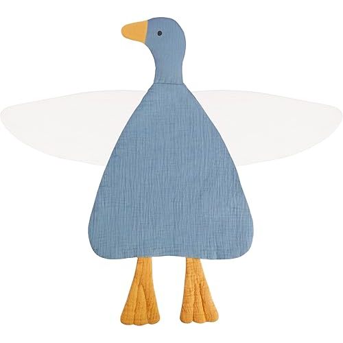 Baby Toys Lovey Blanket Soft Duck Toys for Newborn Essentials 0-6 Months, Sensory Stuffed Animal Security Blanket for Boys and Girls (Duck-Costume Blue)